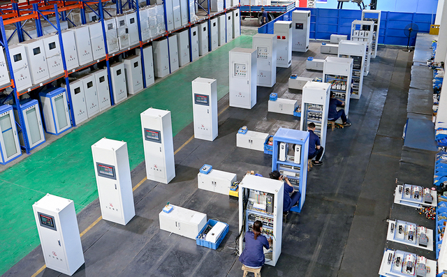 Electrical control cabinet assembly line