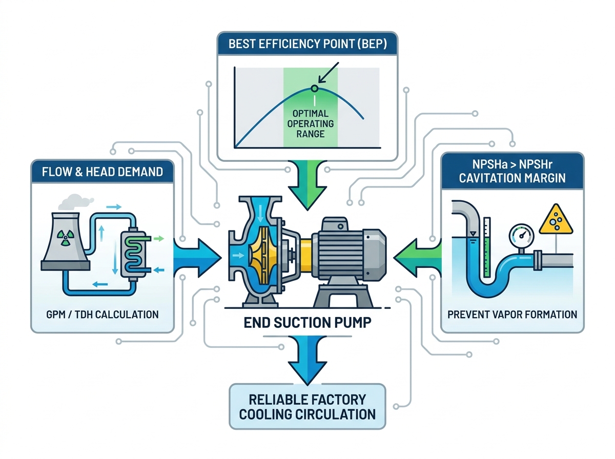 End Suction Pump for Factory Cooling Water