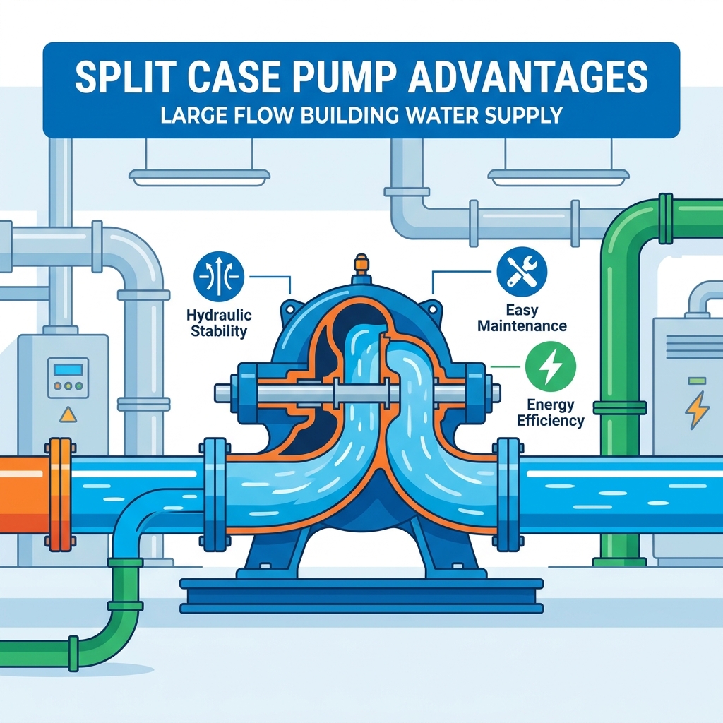 Split Case Pump Advantages for Large Flow Building Water Supply