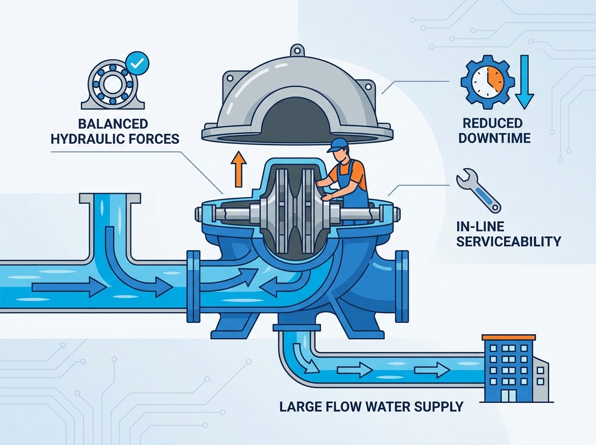 Double Suction Split Case Pump Engineering Design