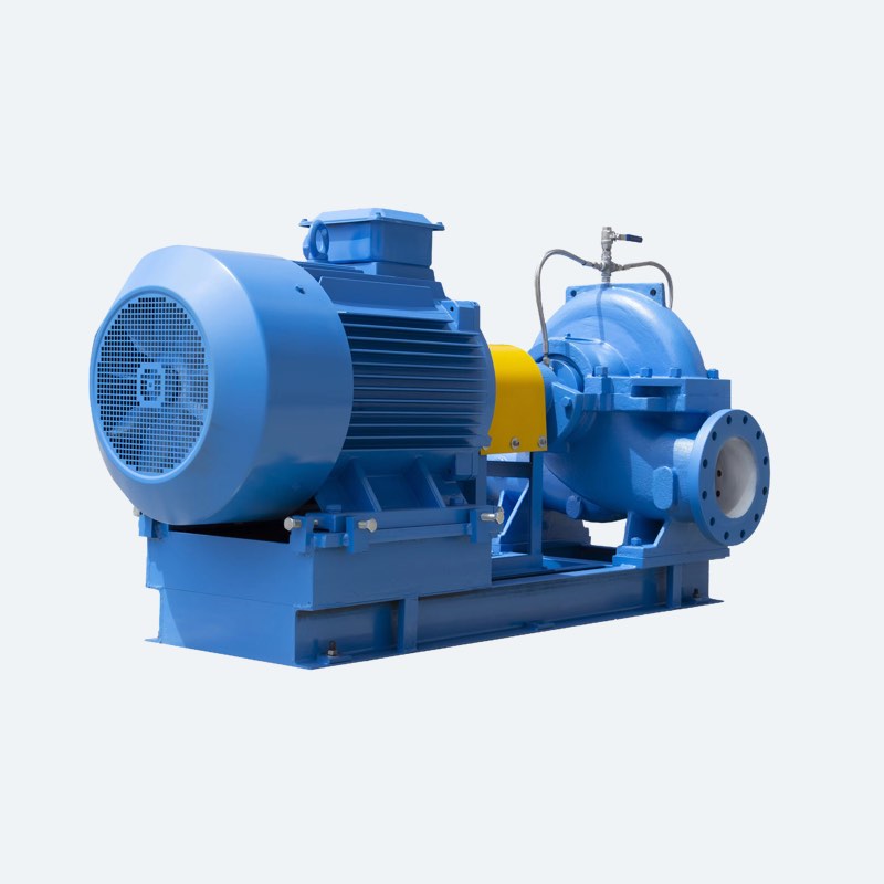 split case centrifugal pump installation